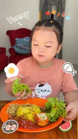 video makan anak