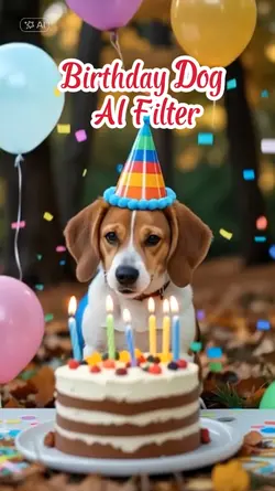 Birthday Dog Filter 