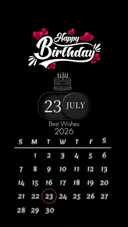 birthday 23 july2026
