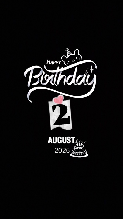 Hbd 2 august 2026
