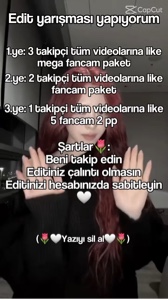 Edit yarışması yap