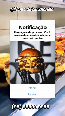 Notificação lanche