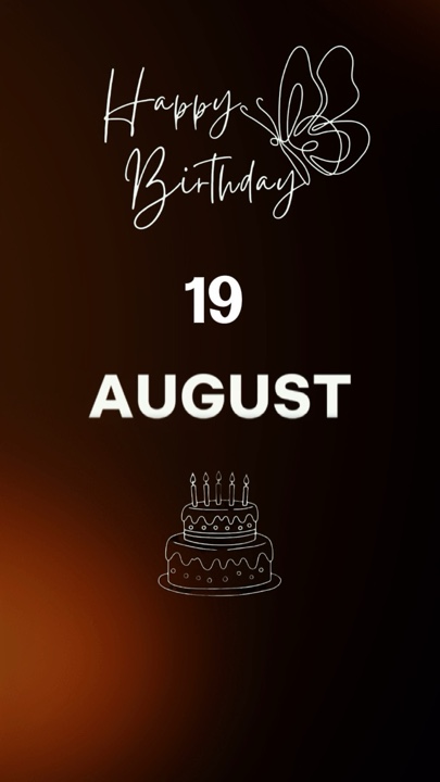 HBD FRIEND 19 AUGUST