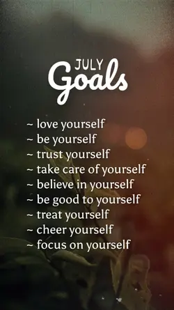 July Goals 