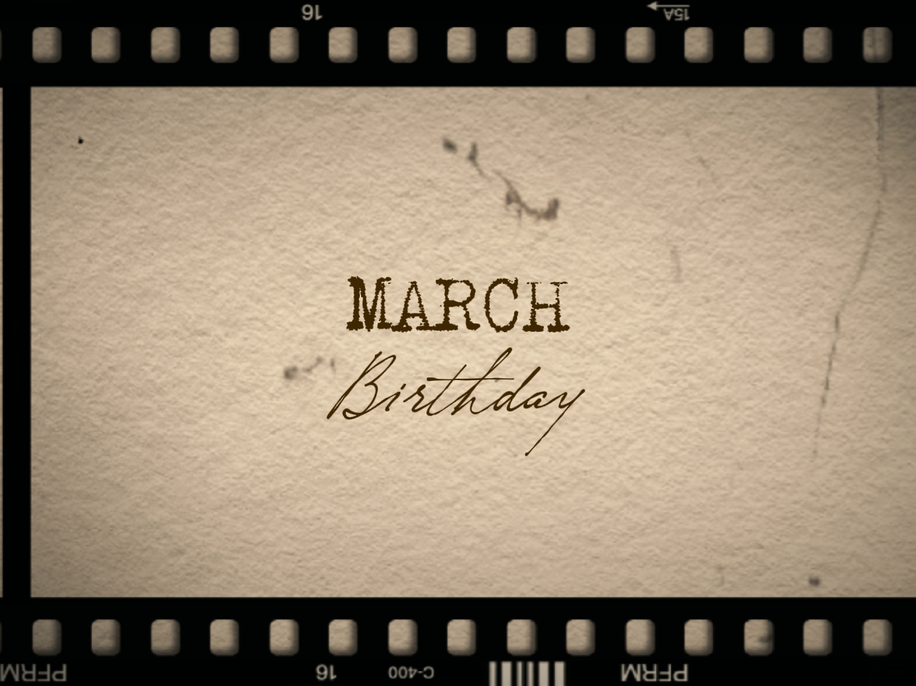 ULANG TAHUN MARET