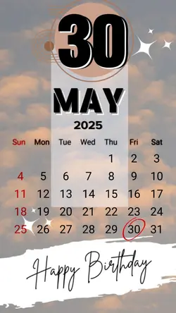 HBD 30 MAY 2025