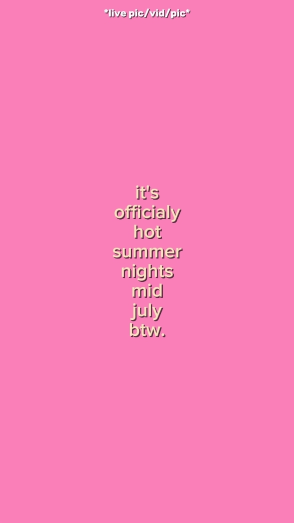 it's officially hot