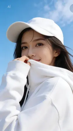 Clean White Hoodie