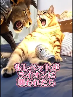 もしペットがライオンに襲われたら