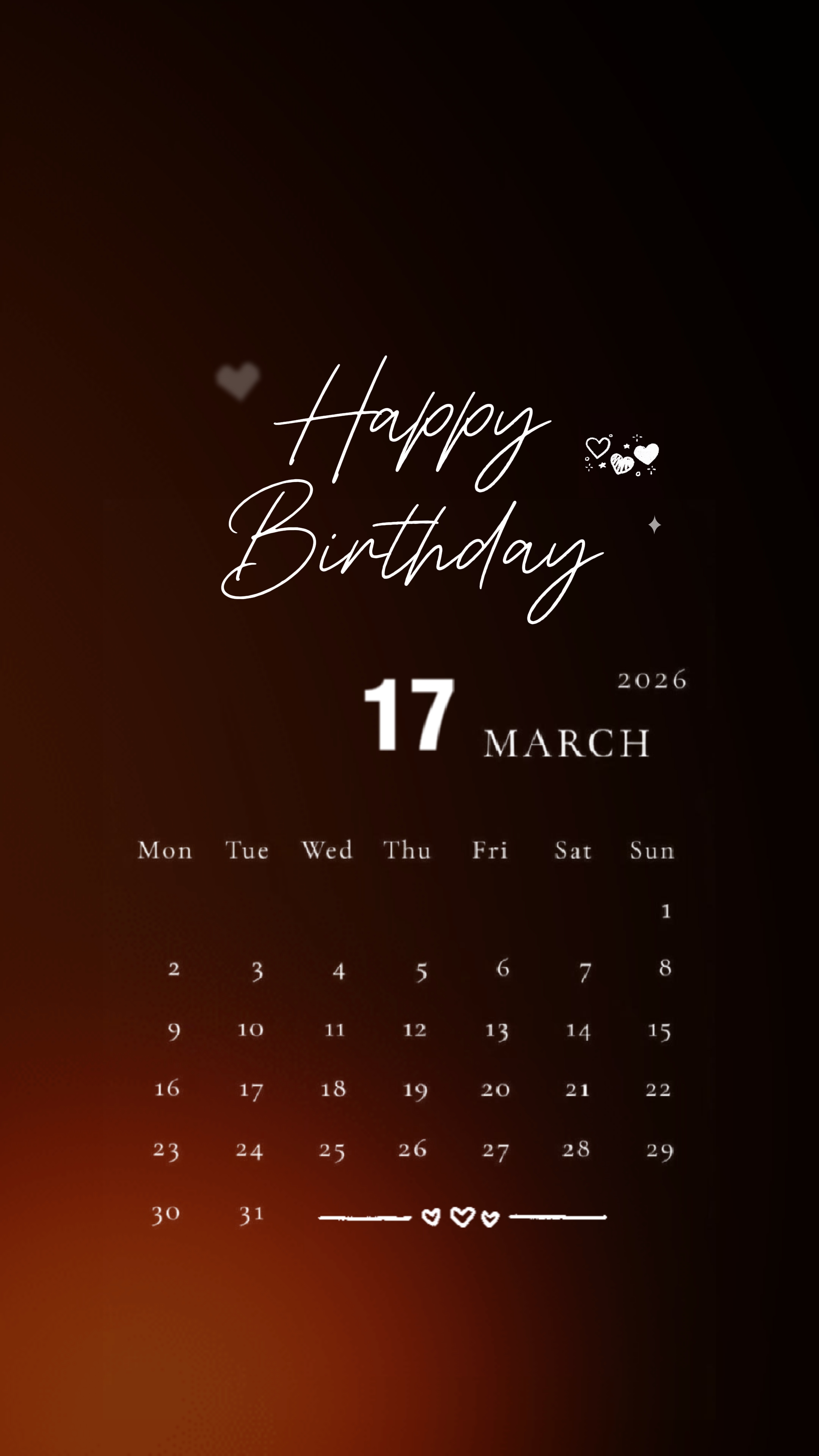 Feliz cumpleaños 17 de marzo