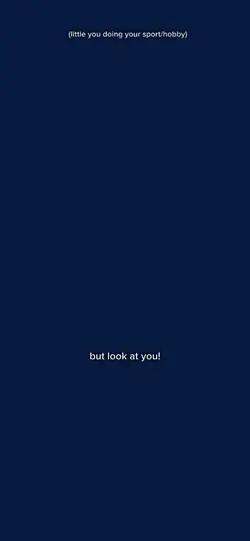 but look at you!!