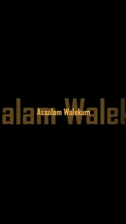 Assalam Walekum