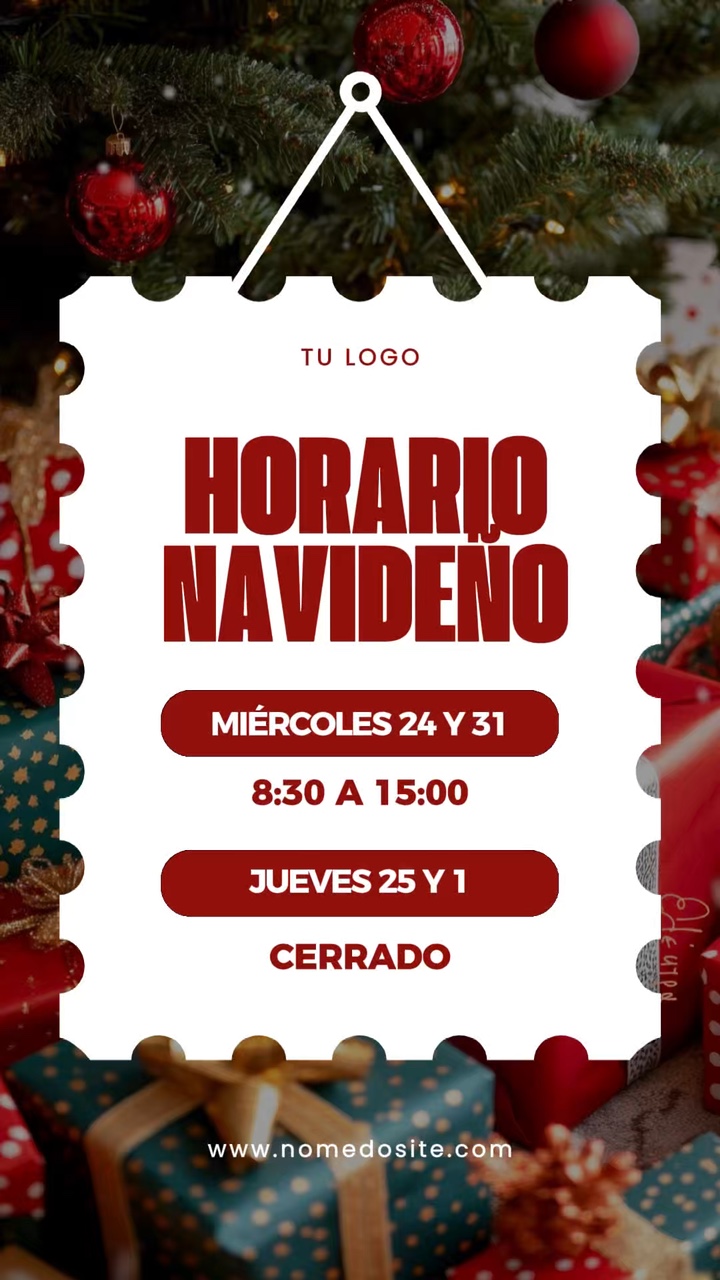 horario navideno 
