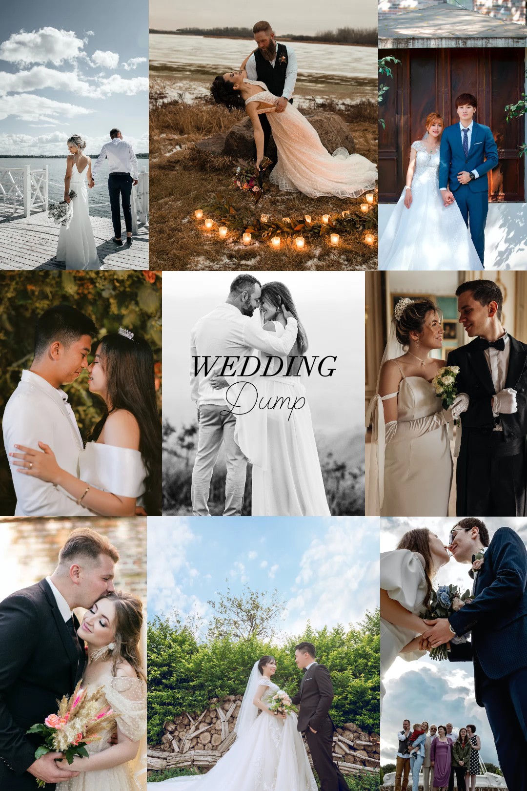 Collage de mariage