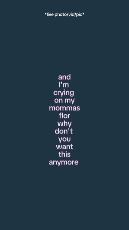 and I'm crying 