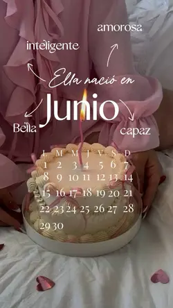 Ella nació en junio
