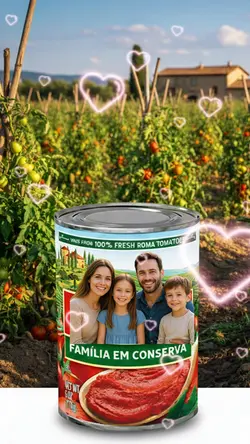 família em conserva 