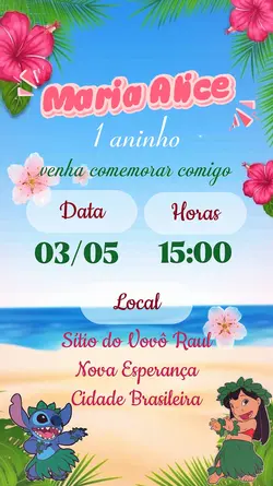 CONVITE ANIVERSÁRIO