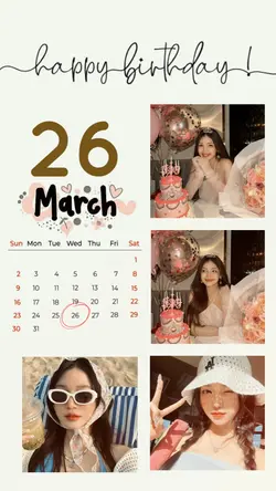 BIRTHDAY 26 MARCH