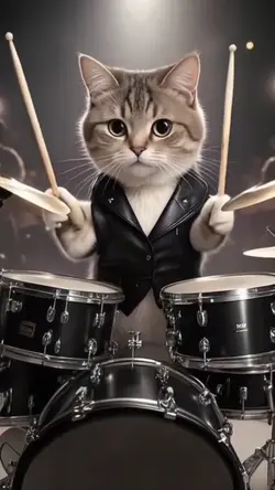 Drummer Cat