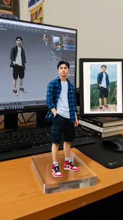 Viral miniatur 3d