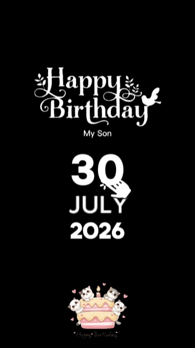 HBD SON 30 JULY 