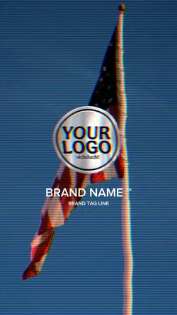 USA FLAG INTRO LOGO