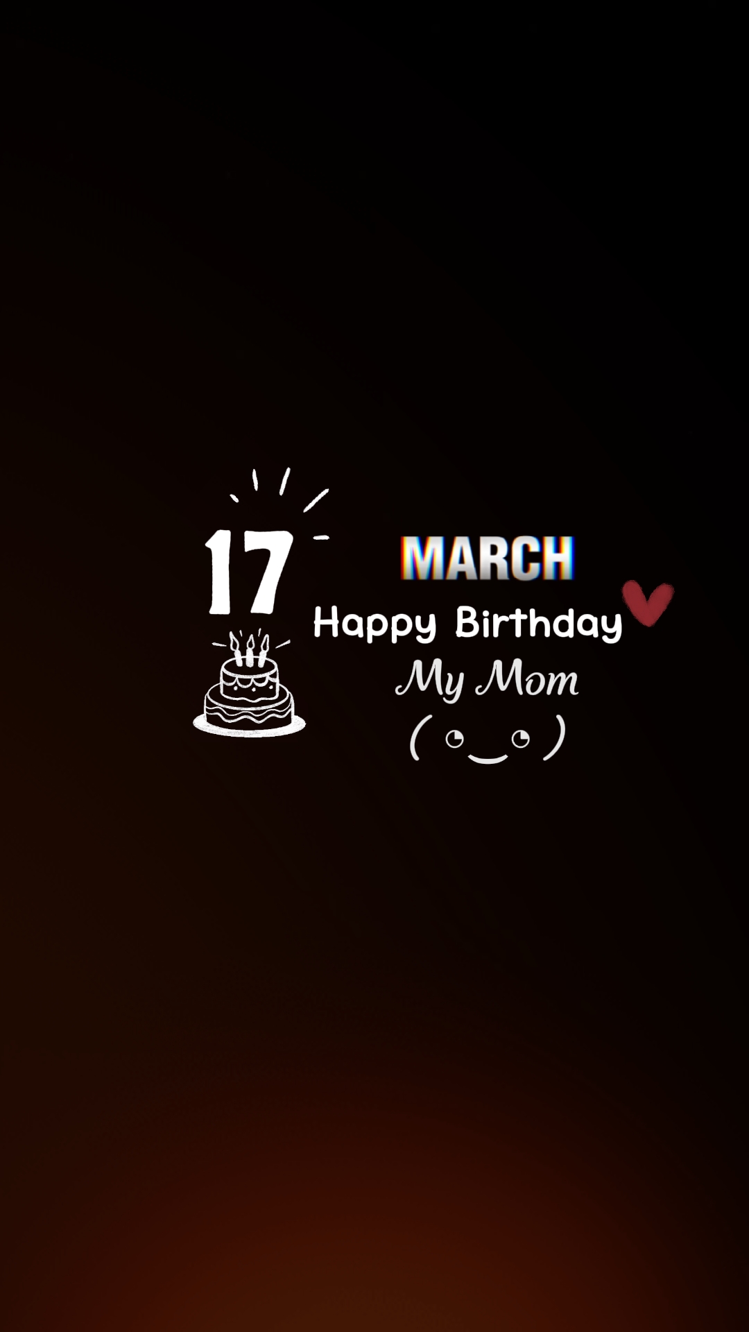 Selamat ulang tahun Ibuku, 17 Maret