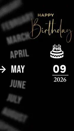 BIRTHDAY 09 MAY 