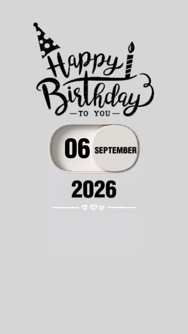 BIRTHDAY 6 SEPTEMBER