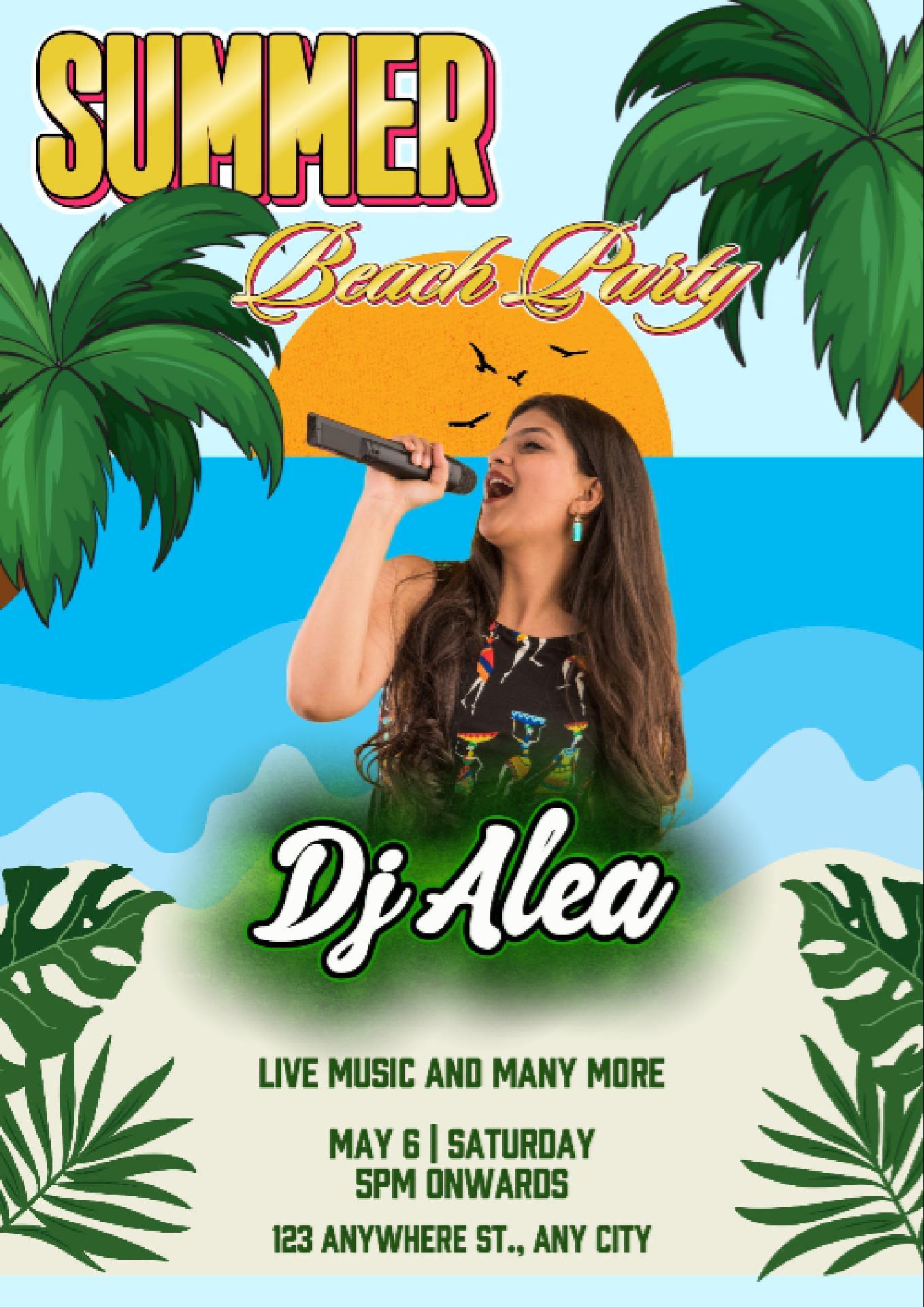 FIESTA DE VERANO EN LA PLAYA
