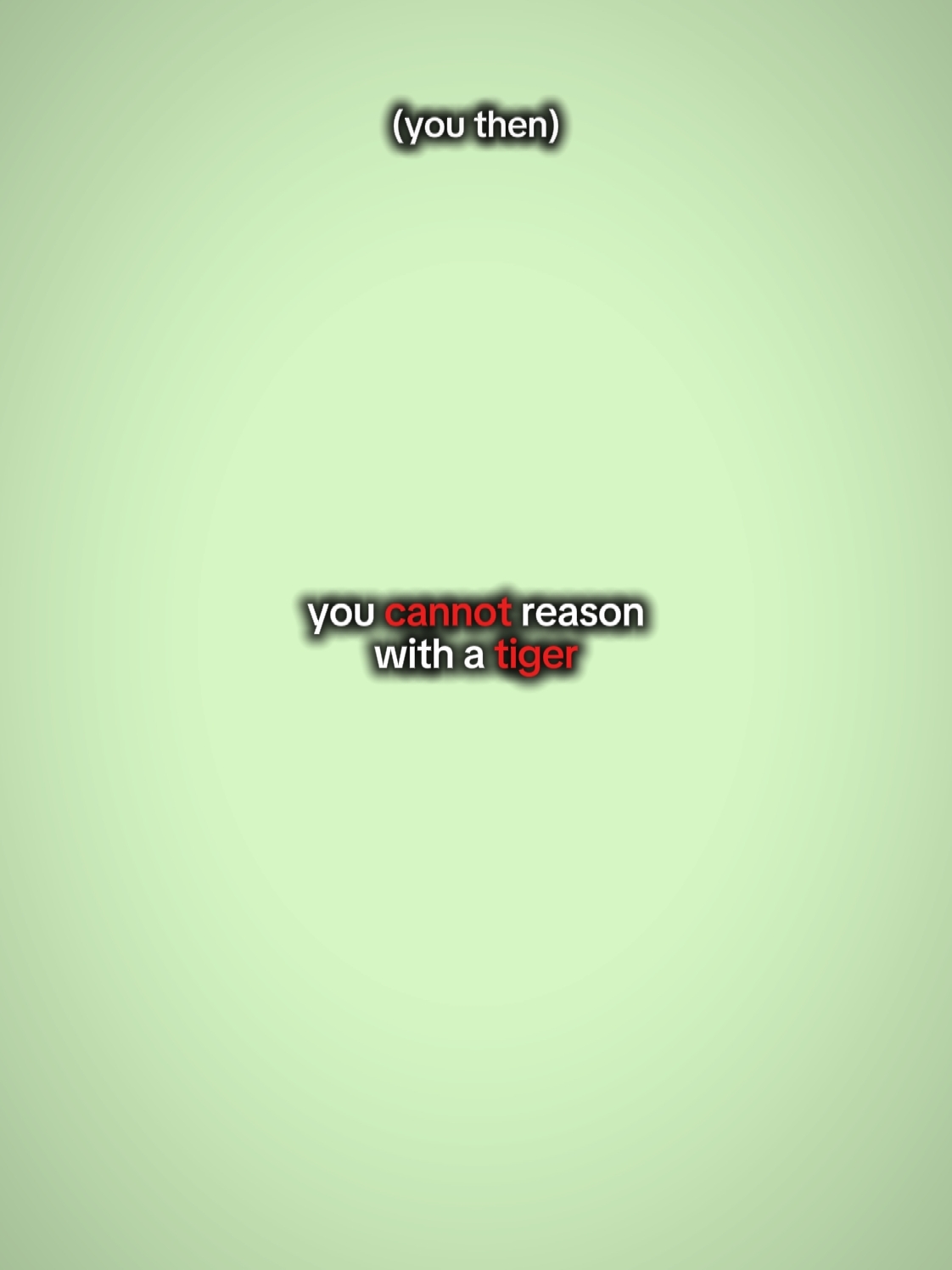 you cannot reason
