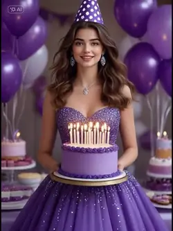 Birthday Purple AI 