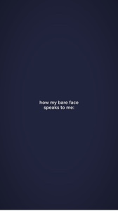mon visage nu