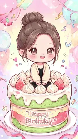 Cute chibi birthday