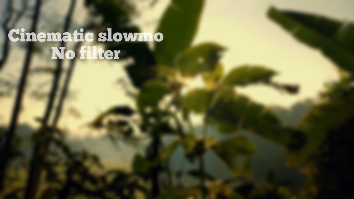 Slowmo estetik video