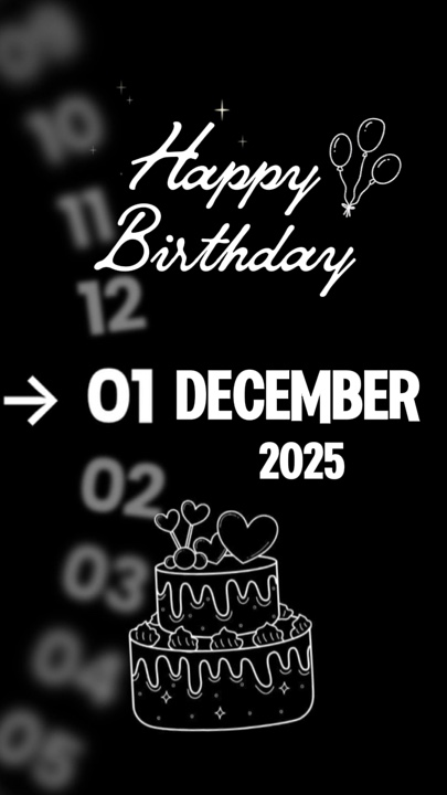 HBD 01 DECEMBER 