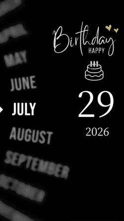 Birthday 29 July