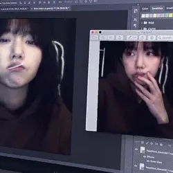 2 pics laptop screen