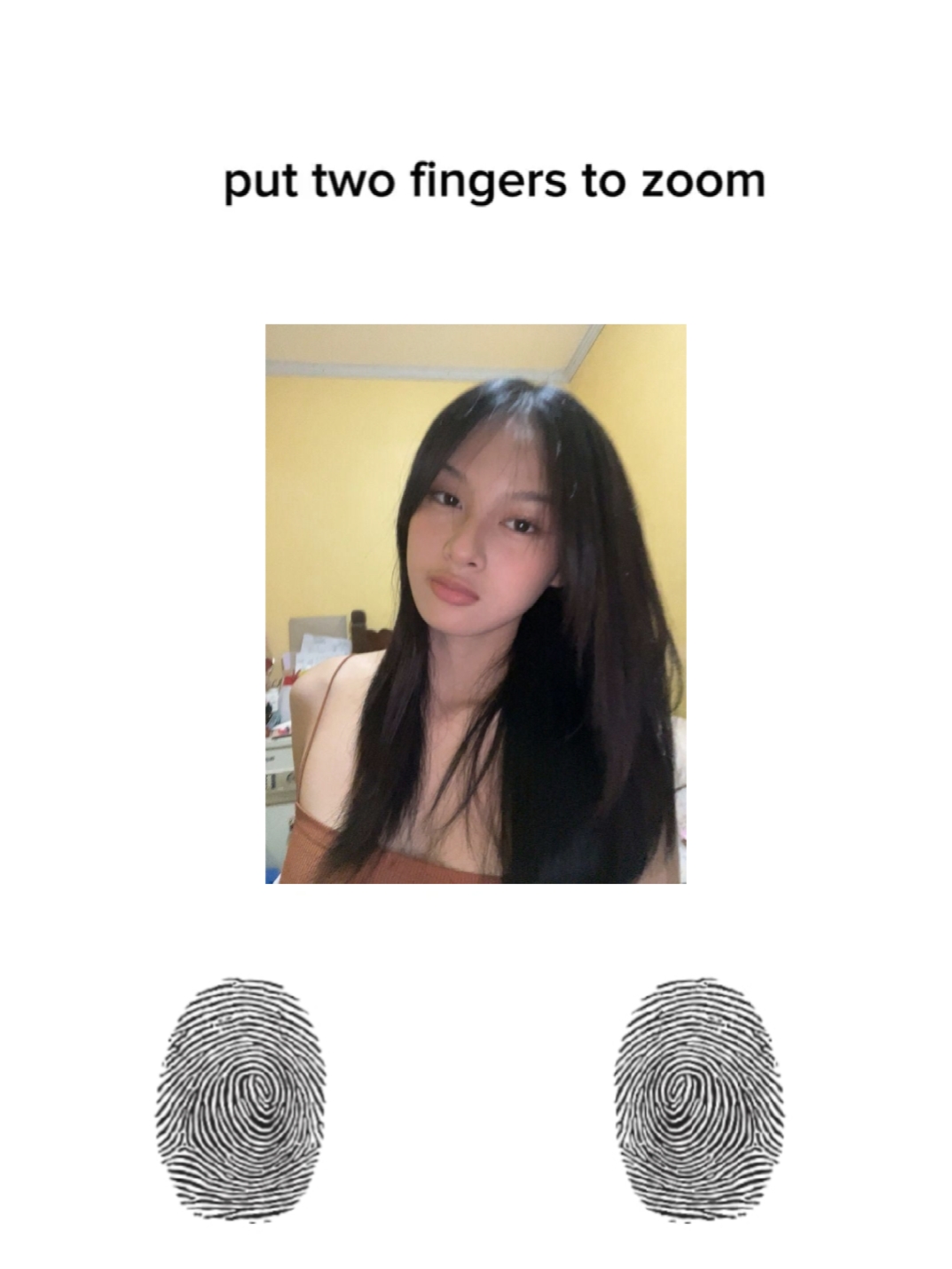 put two fingers 