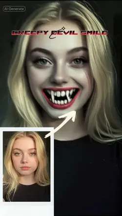 Creepy Devil Smile