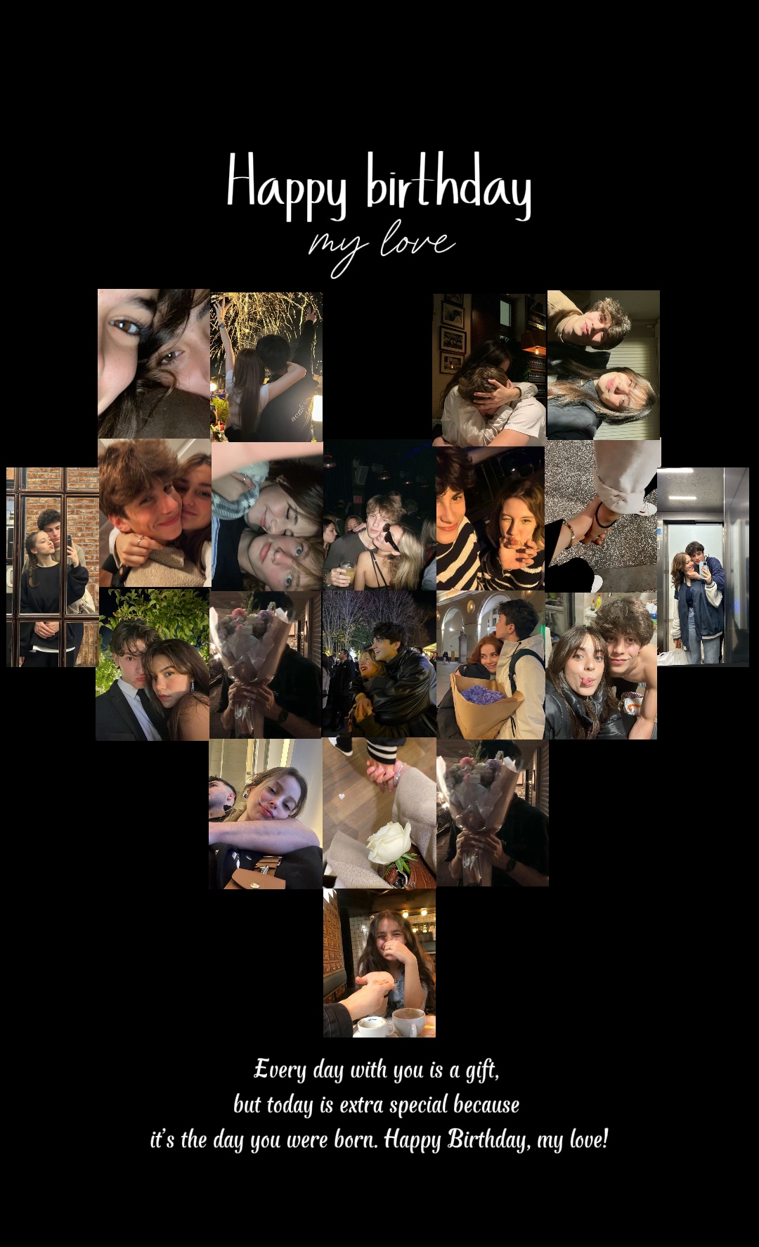 Feliz cumpleaños mi amor