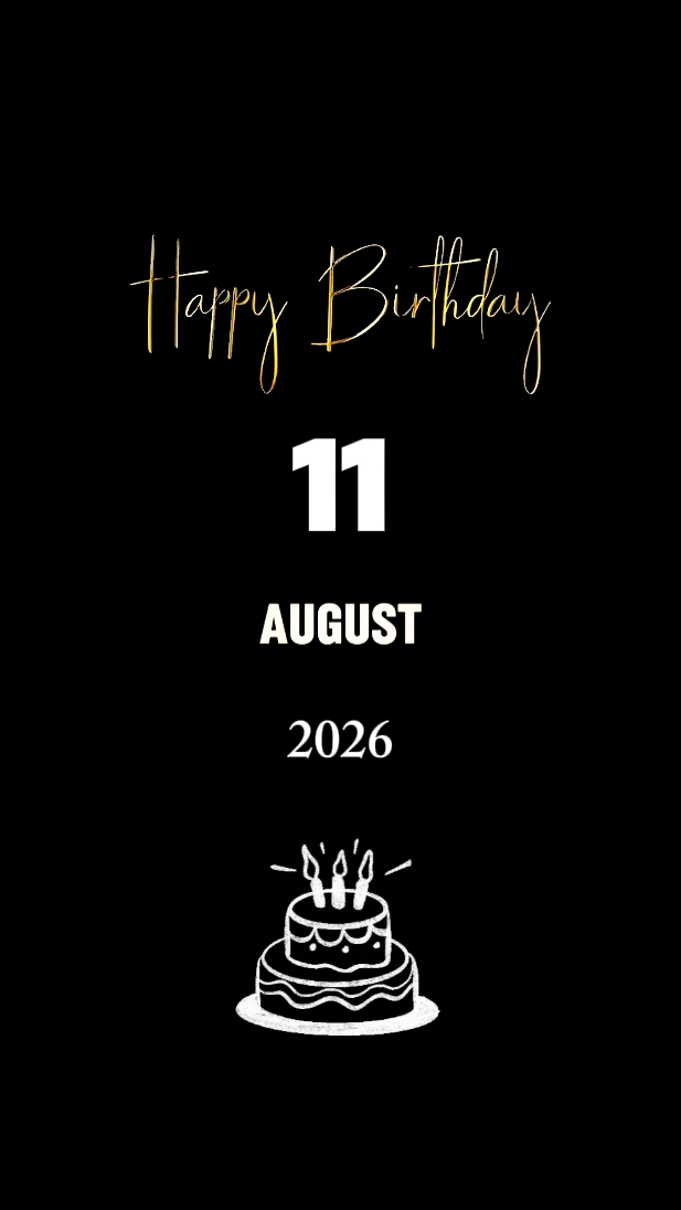 HBDY SON 11 AUGUST