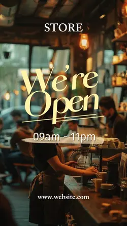 We are open