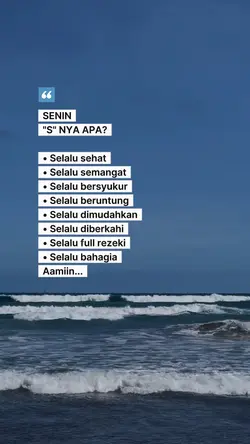 Senin S nya apa? 