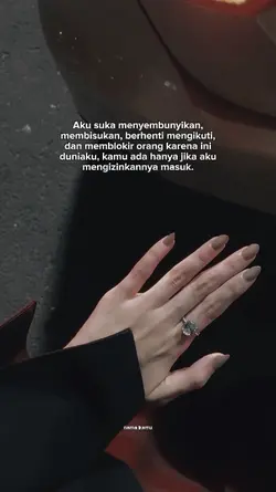 Aku suka menyembunyi