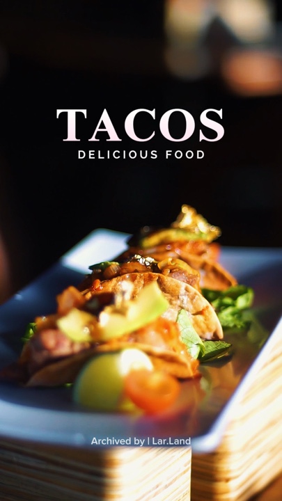 Tacos Menu