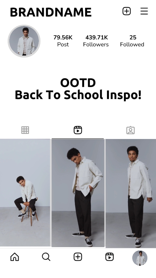 Kleidung Zurück zur Schule Promotion TikTok Style 