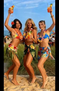 AI Beach party 