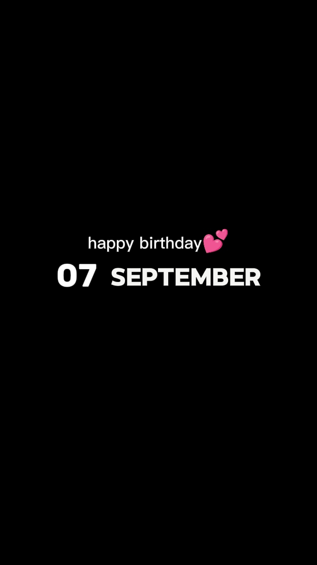 HBD 07 september